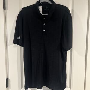 Adidas Polo Golf Short Sleeve Polo Shirt Men’s Large Black Heather